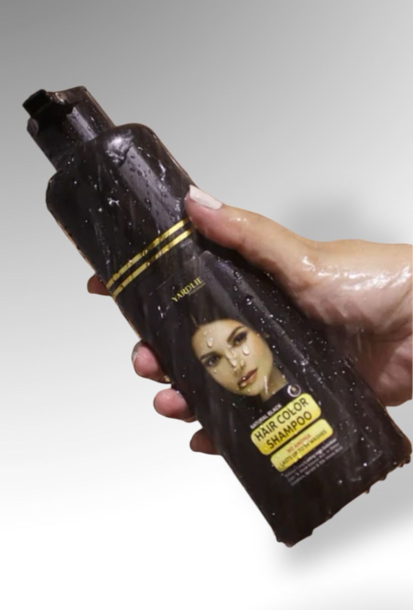 Yardlie Premium Natural Black Hair Color Shampoo UK Based Formula 200ml.